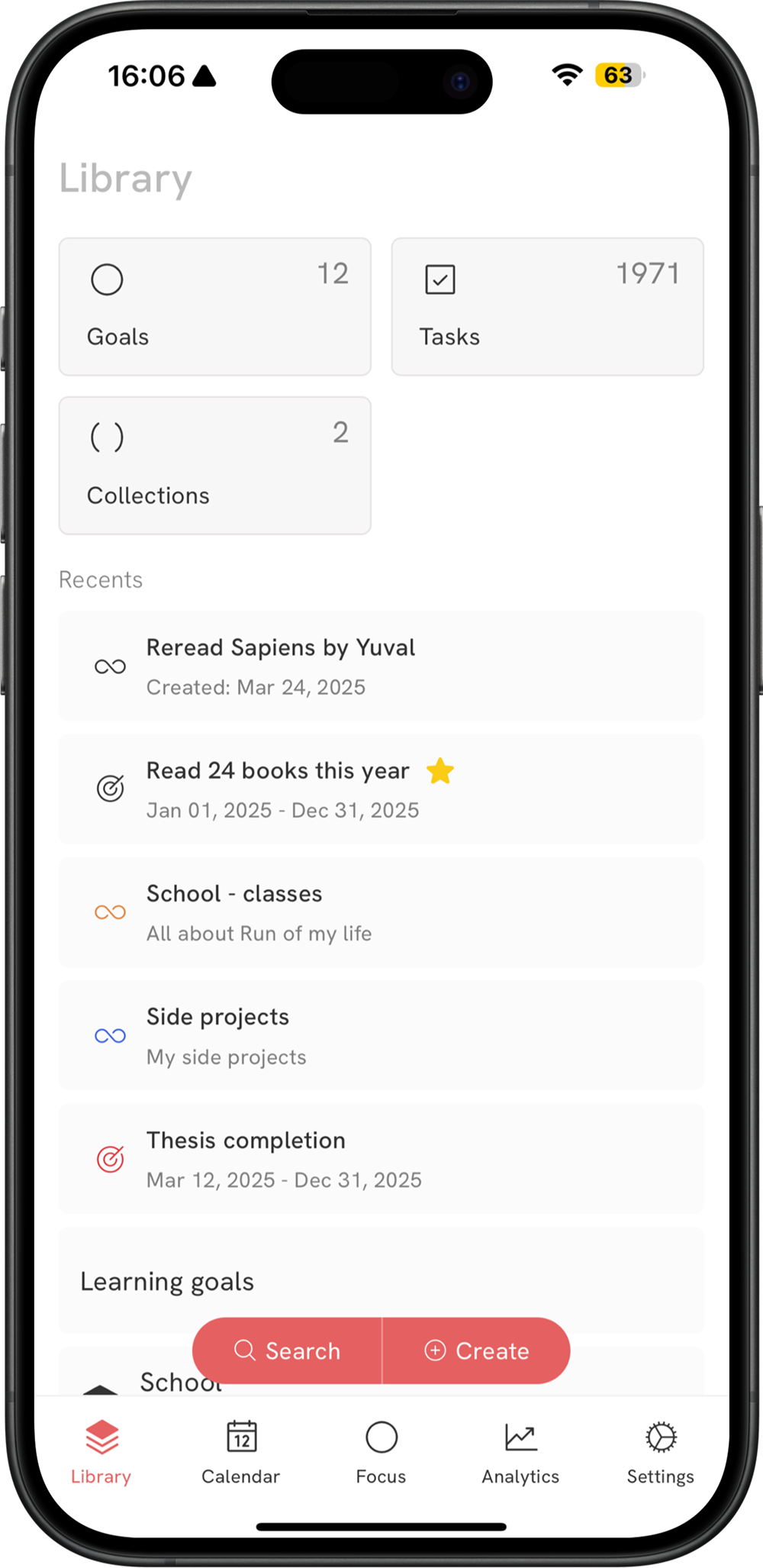 Infinite goal nesting, tasks at atomic level